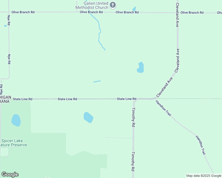map of restaurants, bars, coffee shops, grocery stores, and more near 33260 State Line Road in New Carlisle