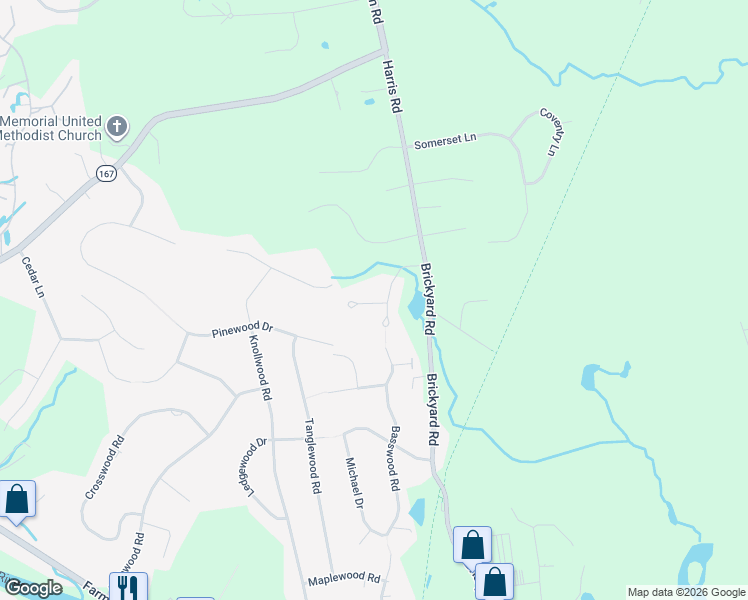 map of restaurants, bars, coffee shops, grocery stores, and more near 6 Taskers Pond Road in Farmington