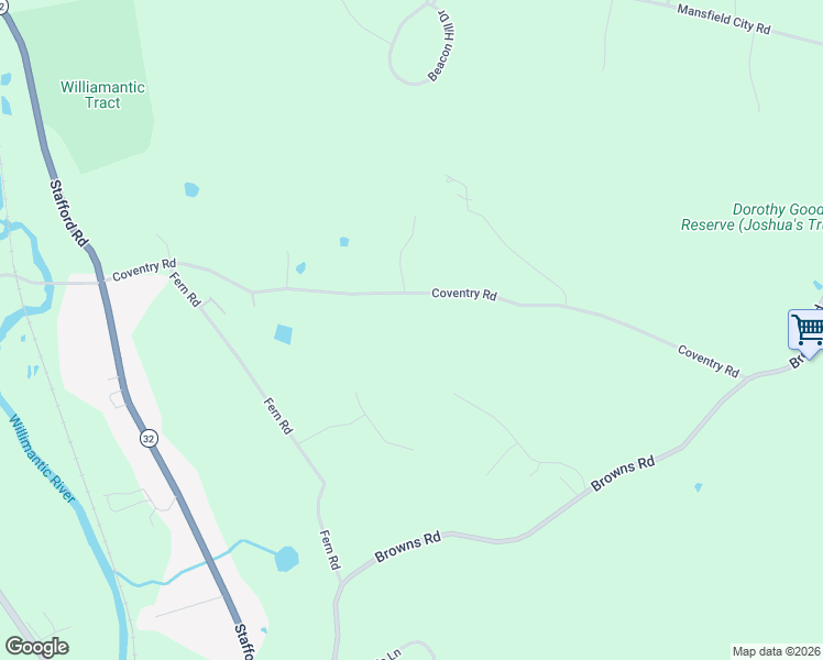 map of restaurants, bars, coffee shops, grocery stores, and more near 161 Coventry Road in Mansfield