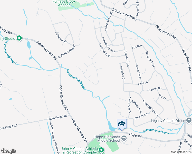 map of restaurants, bars, coffee shops, grocery stores, and more near 77 Twin Birch Drive in Cranston