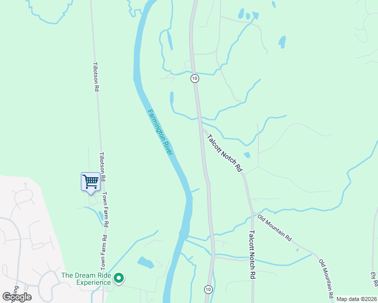 map of restaurants, bars, coffee shops, grocery stores, and more near 657 Waterville Road in Avon