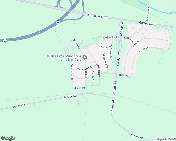 map of restaurants, bars, coffee shops, grocery stores, and more near 246 Gillett Street in Sugar Grove