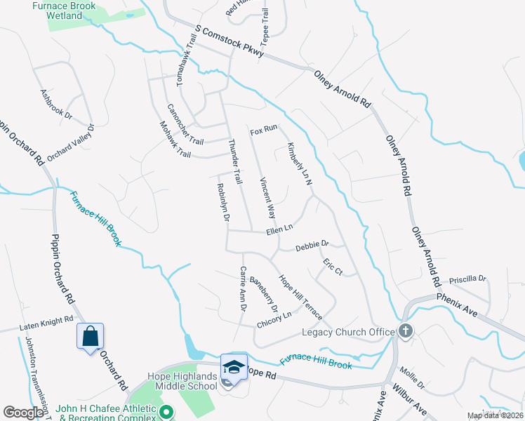 map of restaurants, bars, coffee shops, grocery stores, and more near in Cranston