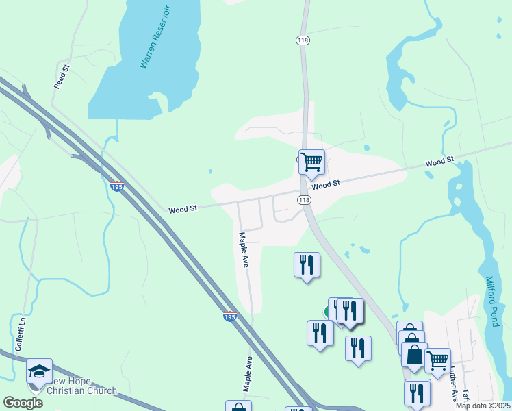map of restaurants, bars, coffee shops, grocery stores, and more near 1074 Wood Street in Swansea