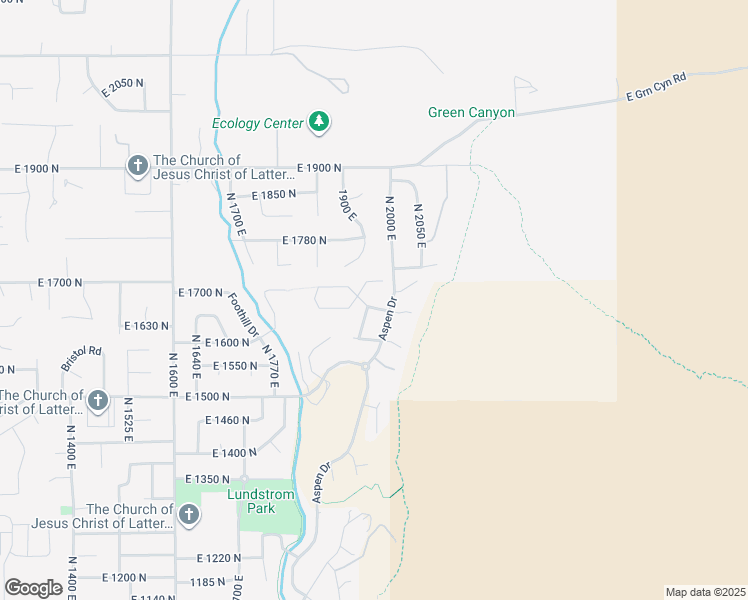 map of restaurants, bars, coffee shops, grocery stores, and more near 1949 Deer Crest Circle in Logan