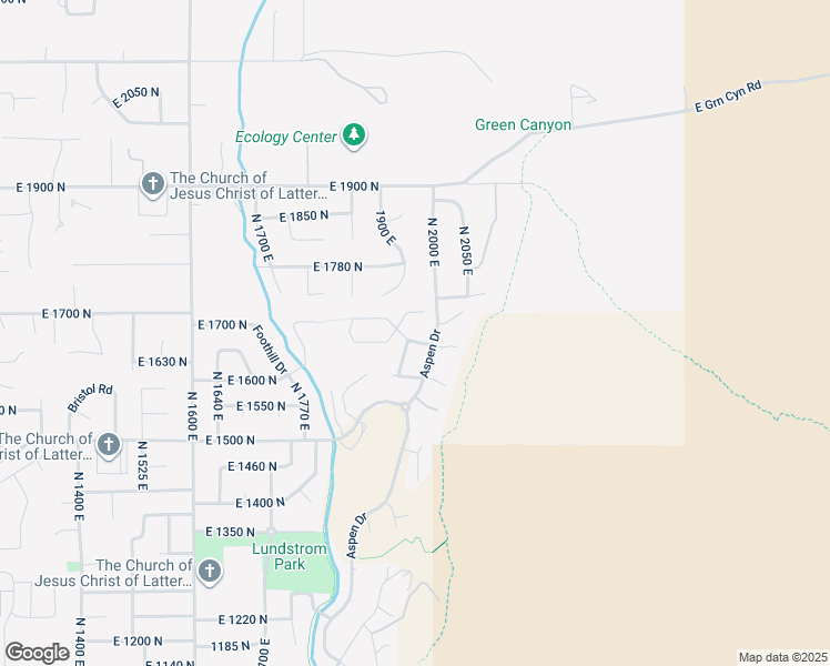 map of restaurants, bars, coffee shops, grocery stores, and more near 1949 Deer Crest Circle in Logan