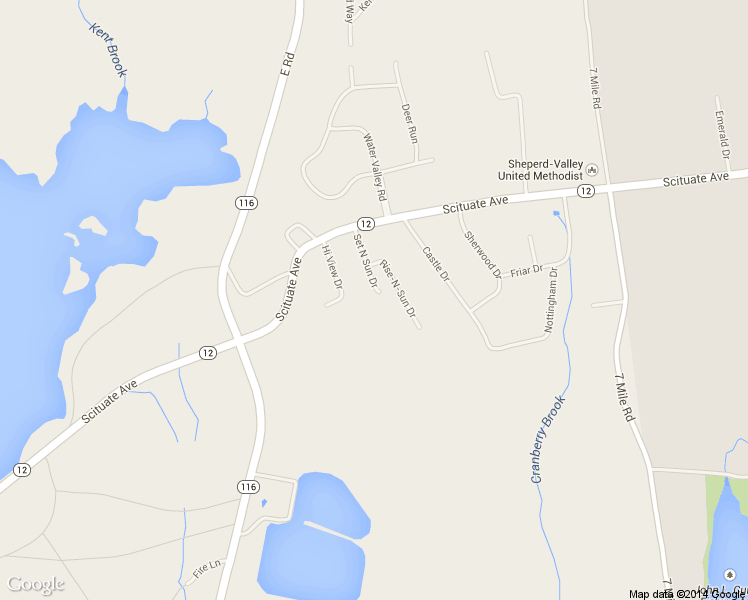 map of restaurants, bars, coffee shops, grocery stores, and more near 25 Set N Sun Drive in Scituate