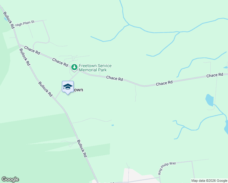 map of restaurants, bars, coffee shops, grocery stores, and more near 197 Chace Road in Freetown