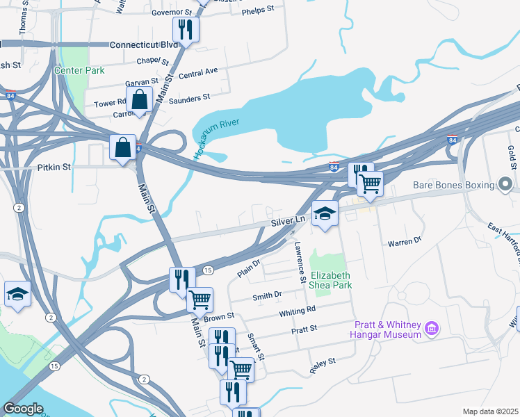 126 Silver Lane, East Hartford CT Walk Score