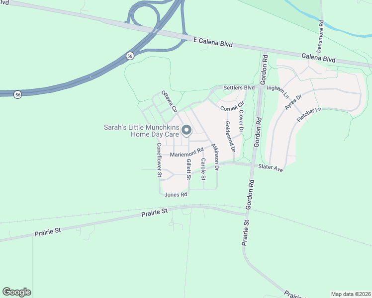 map of restaurants, bars, coffee shops, grocery stores, and more near 246 Gillett Street in Sugar Grove