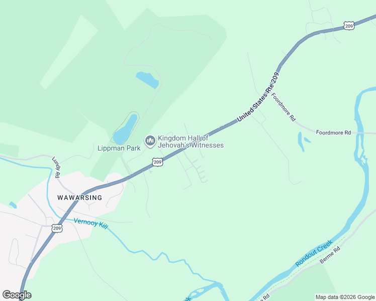 map of restaurants, bars, coffee shops, grocery stores, and more near 5 Garrett Street in Wawarsing