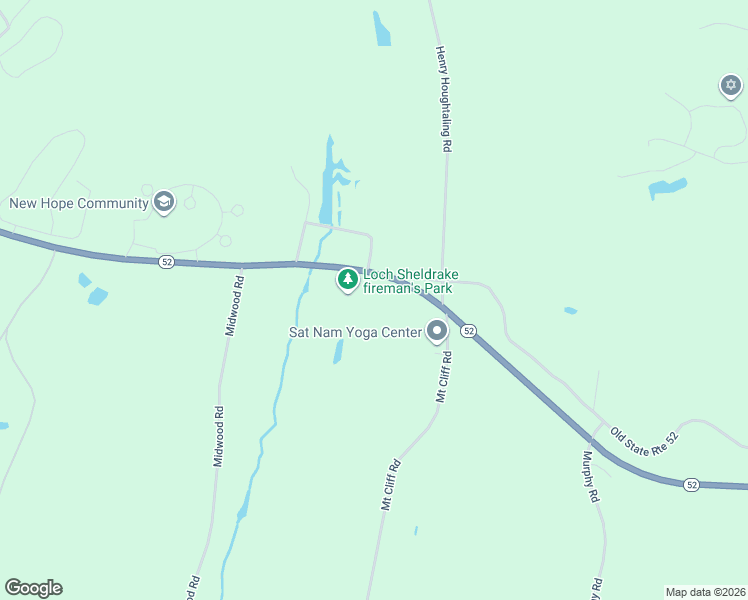 map of restaurants, bars, coffee shops, grocery stores, and more near 795 Highway 52 in Hurleyville