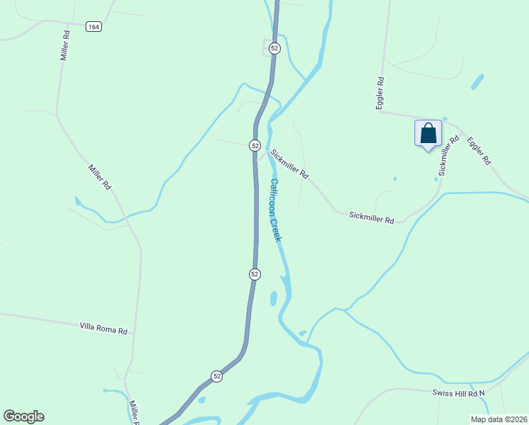 map of restaurants, bars, coffee shops, grocery stores, and more near 5175 New York 52 in Jeffersonville