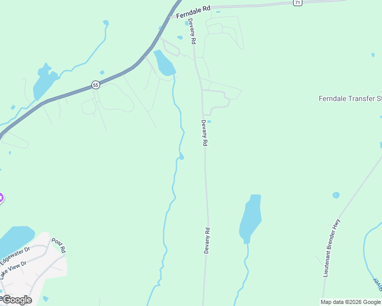 map of restaurants, bars, coffee shops, grocery stores, and more near 144 Devany Road in Ferndale