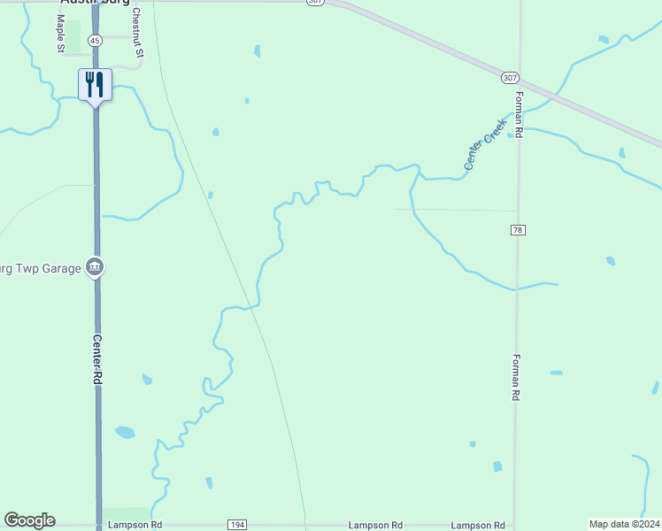 map of restaurants, bars, coffee shops, grocery stores, and more near in Austinburg