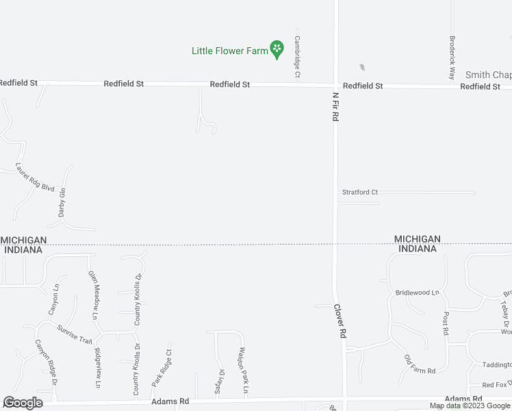 map of restaurants, bars, coffee shops, grocery stores, and more near 71356 North Fir Road in Niles