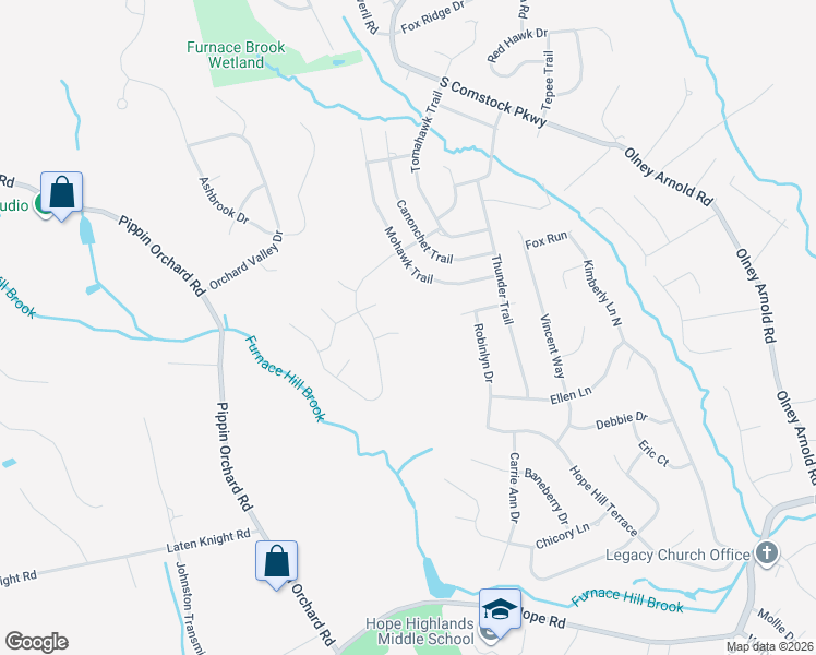 map of restaurants, bars, coffee shops, grocery stores, and more near 14 Rose Bush Circle in Cranston