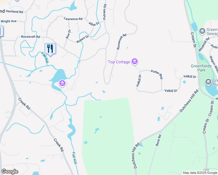 map of restaurants, bars, coffee shops, grocery stores, and more near 86 Roosevelt Road in Hyde Park