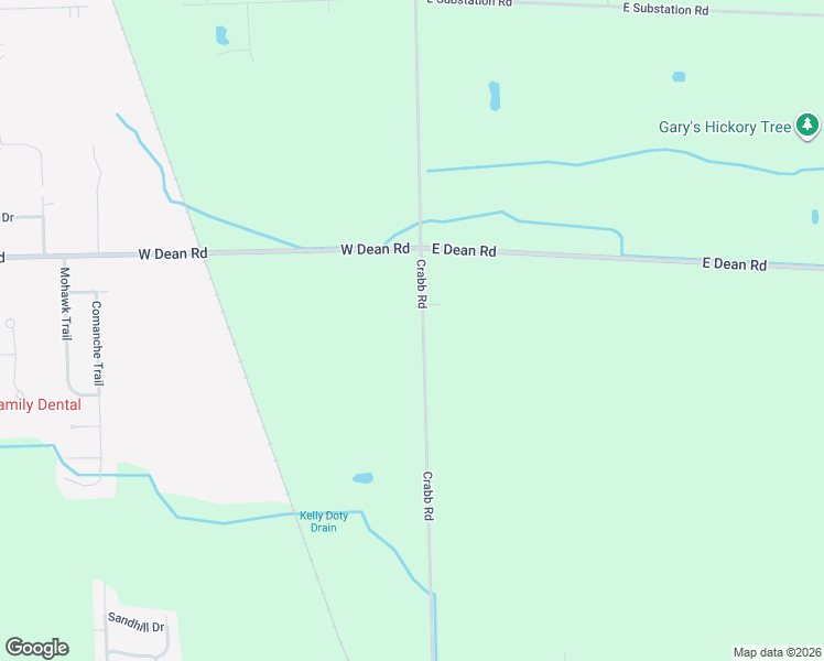 map of restaurants, bars, coffee shops, grocery stores, and more near 8057 Crabb Road in Temperance