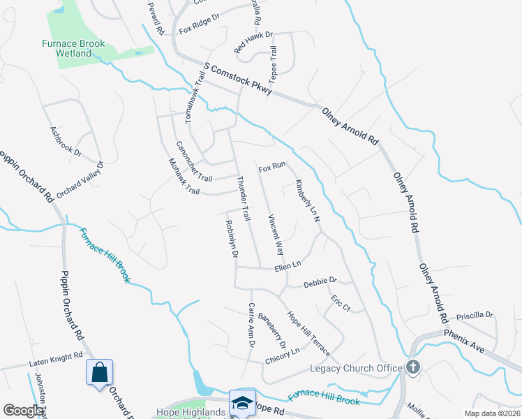map of restaurants, bars, coffee shops, grocery stores, and more near 64 Vincent Way in Cranston