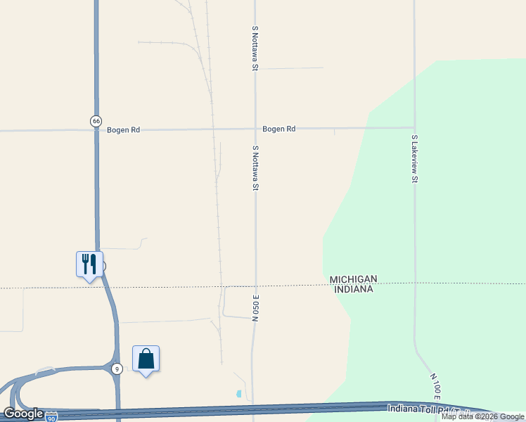 map of restaurants, bars, coffee shops, grocery stores, and more near 71253 South Nottawa Road in Sturgis