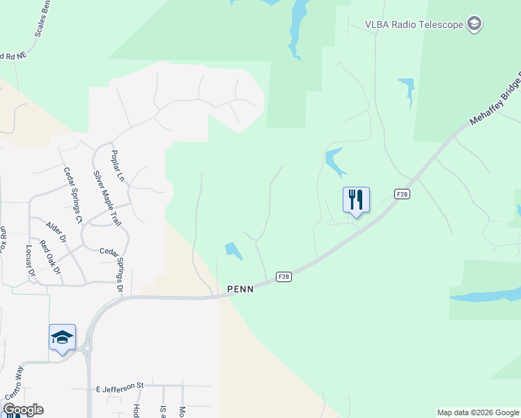 map of restaurants, bars, coffee shops, grocery stores, and more near 2310 Lakeridge Pl NE in North Liberty