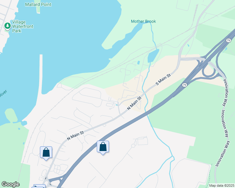 map of restaurants, bars, coffee shops, grocery stores, and more near in Fall River