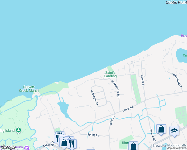 map of restaurants, bars, coffee shops, grocery stores, and more near in Brewster