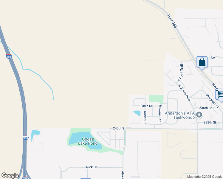 map of restaurants, bars, coffee shops, grocery stores, and more near 1445 Blacktail Lane in North Liberty