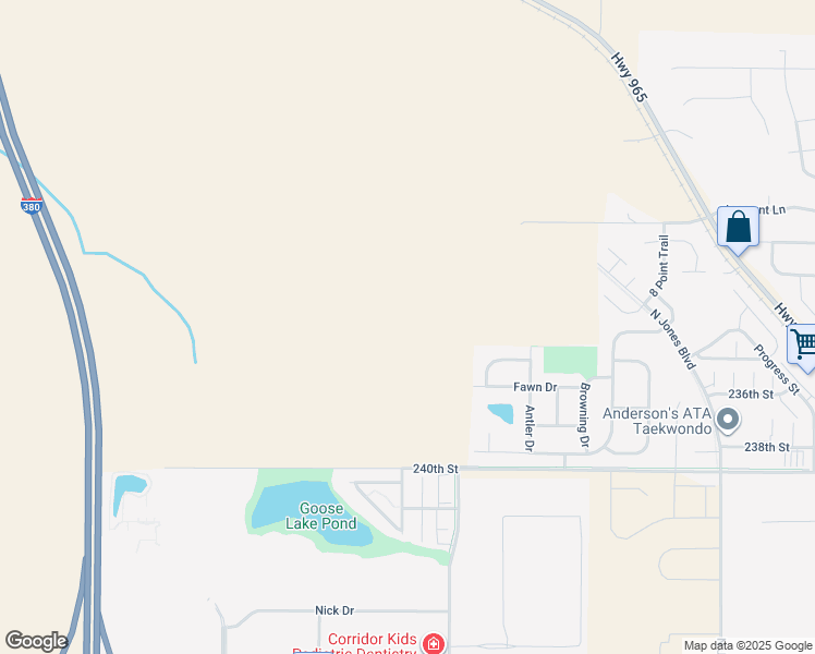 map of restaurants, bars, coffee shops, grocery stores, and more near 1445 Blacktail Lane in North Liberty