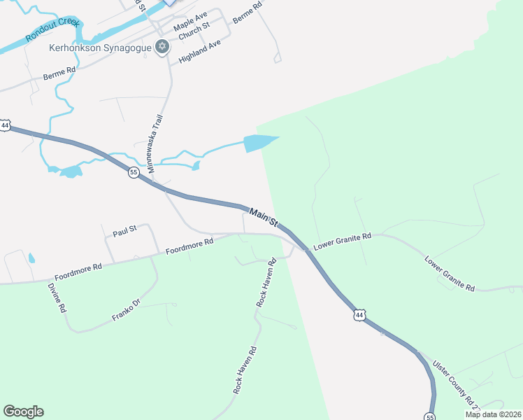 map of restaurants, bars, coffee shops, grocery stores, and more near 5998 U.S. 44 in Kerhonkson