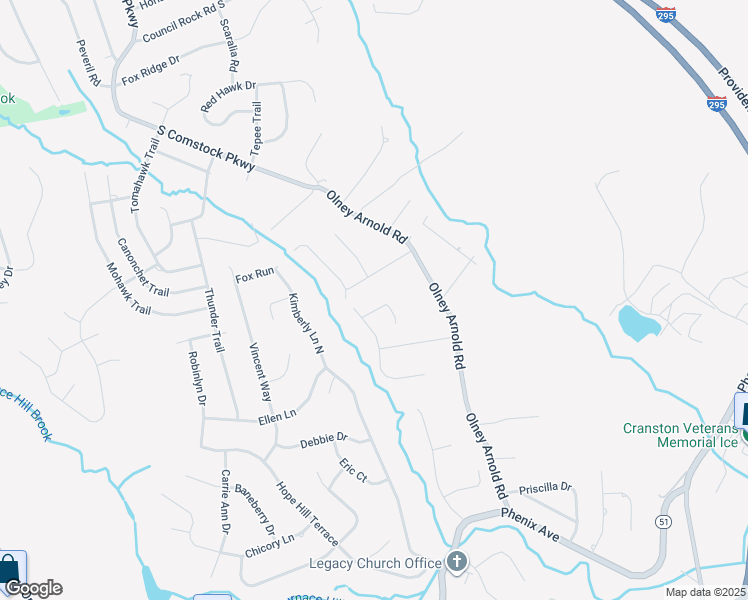 map of restaurants, bars, coffee shops, grocery stores, and more near 32 Cambio Court in Cranston