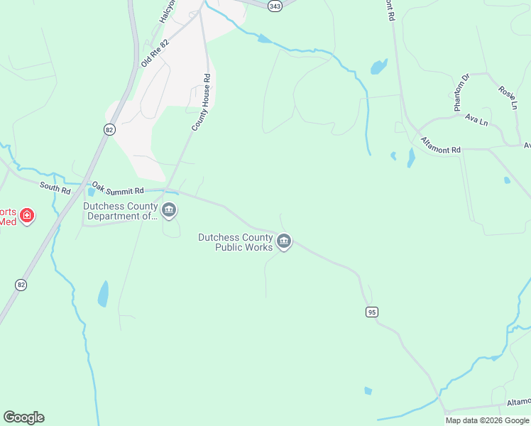 map of restaurants, bars, coffee shops, grocery stores, and more near 580 Oak Summit Road in Millbrook