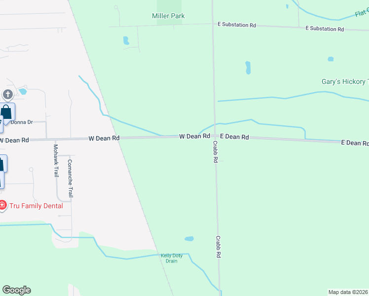 map of restaurants, bars, coffee shops, grocery stores, and more near 109 West Dean Road in Temperance