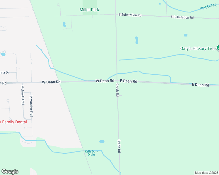 map of restaurants, bars, coffee shops, grocery stores, and more near 23 West Dean Road in Temperance