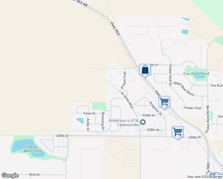 map of restaurants, bars, coffee shops, grocery stores, and more near 1695 North Jones Boulevard in North Liberty