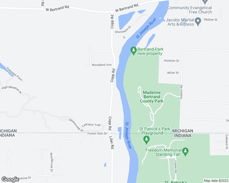 map of restaurants, bars, coffee shops, grocery stores, and more near 3065 Copp Road in Niles