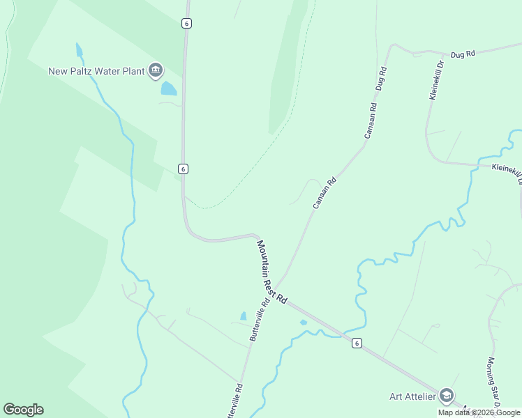 map of restaurants, bars, coffee shops, grocery stores, and more near 129 Mountain Rest Rd in New Paltz