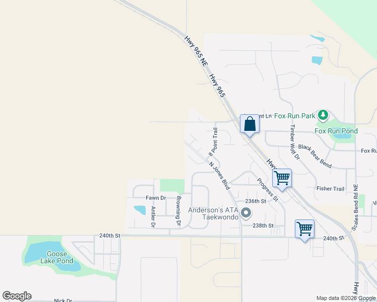 map of restaurants, bars, coffee shops, grocery stores, and more near 1695 North Jones Boulevard in North Liberty