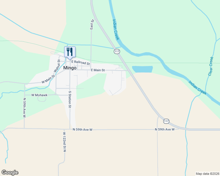 map of restaurants, bars, coffee shops, grocery stores, and more near 105 Everett Circle in Mingo