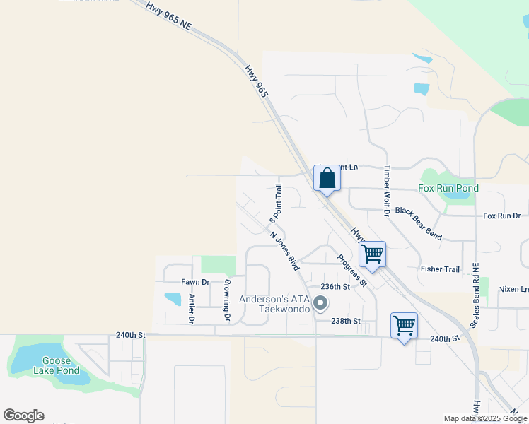 map of restaurants, bars, coffee shops, grocery stores, and more near 1207 Eight Point Lane in North Liberty