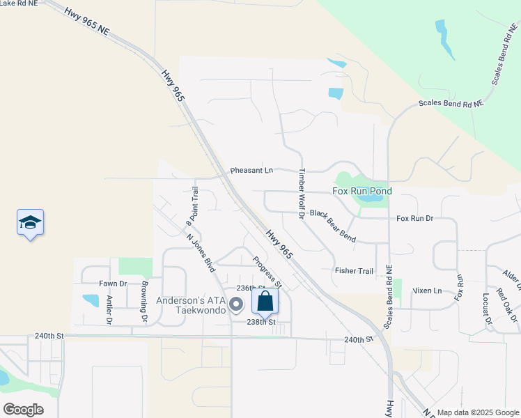 map of restaurants, bars, coffee shops, grocery stores, and more near 970 Black Bear Bend in North Liberty