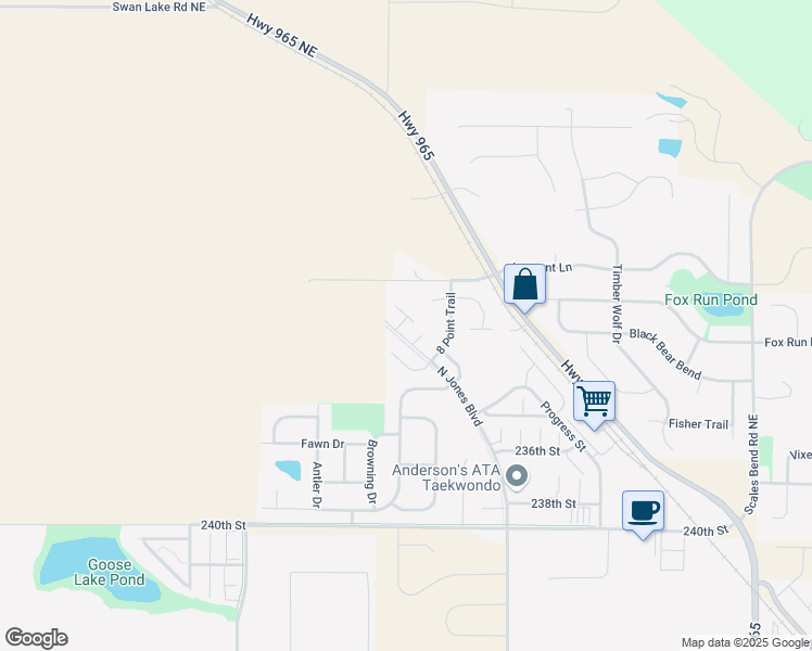 map of restaurants, bars, coffee shops, grocery stores, and more near 1235 8 Point Lane in North Liberty