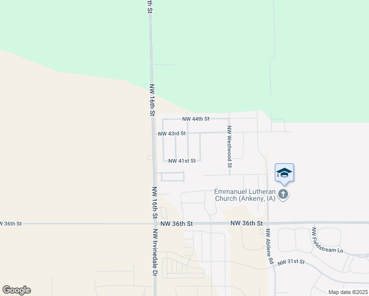 map of restaurants, bars, coffee shops, grocery stores, and more near 4223 NW Cedarwood Dr in Ankeny