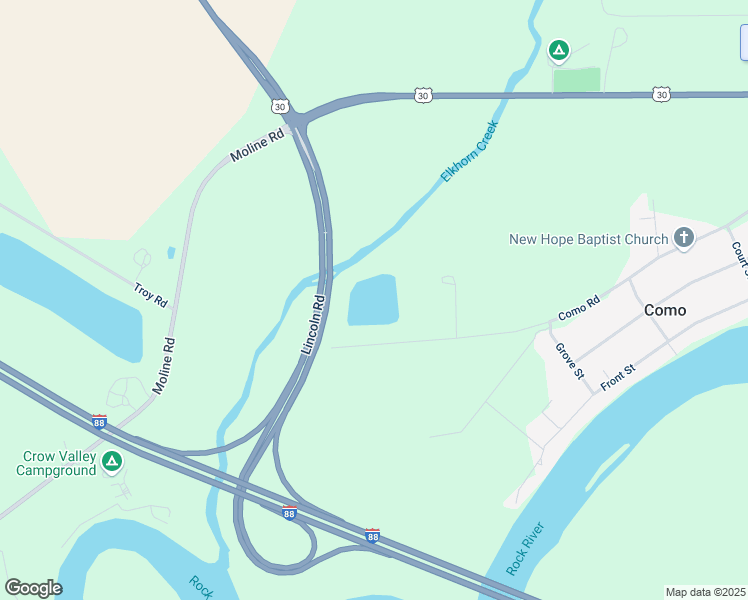 map of restaurants, bars, coffee shops, grocery stores, and more near 24494 Como Road in Sterling