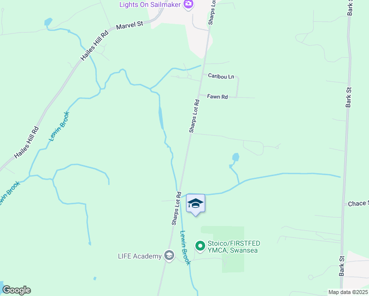 map of restaurants, bars, coffee shops, grocery stores, and more near 510 Sharps Lot Road in Swansea