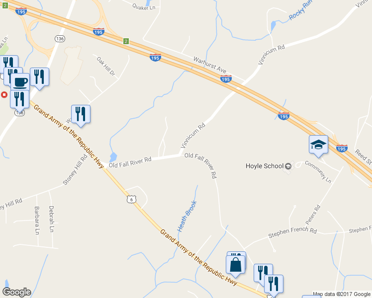 map of restaurants, bars, coffee shops, grocery stores, and more near 15 Vinnicum Road in Swansea