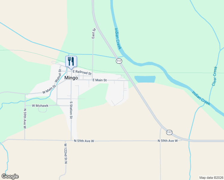 map of restaurants, bars, coffee shops, grocery stores, and more near 105 Everett Circle in Mingo