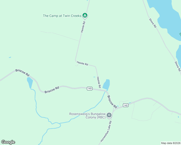 map of restaurants, bars, coffee shops, grocery stores, and more near 61 Heinle Road in Swan Lake