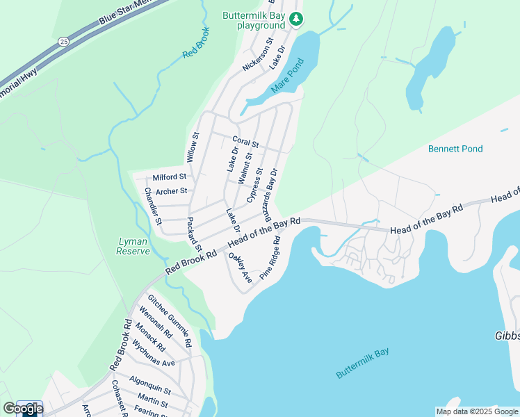 map of restaurants, bars, coffee shops, grocery stores, and more near 40 Buttonwood Lane in Plymouth